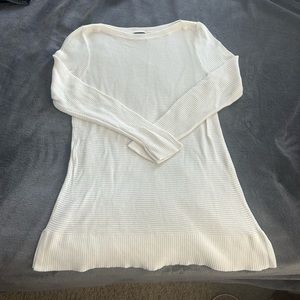 Boatneck tunic length sweater